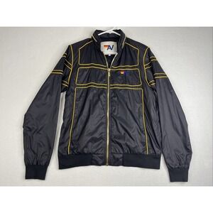 Aviator Nation women's Racer Jacket Black/Gold size Medium